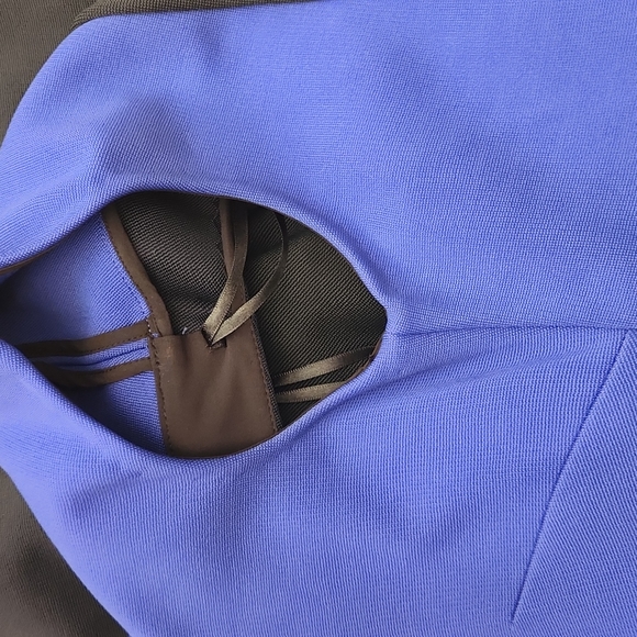 DVF BODYCONE STRETCH NAVY BLACK SZ 6 - Picture 12 of 13